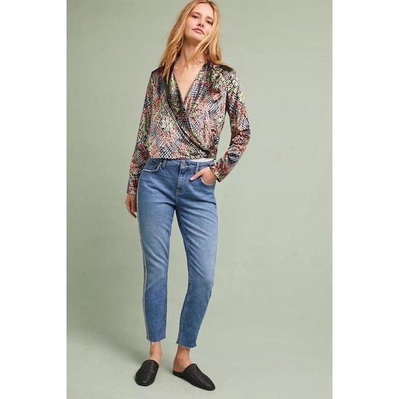 Anthropologie Ett:twa Blazer Velvet Wrap Multicolor Sz 00P - Picture 4 of 11